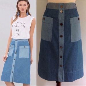 Rachel Roy denim skirt